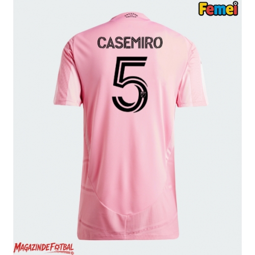 Inter Miami Casemiro #5 Tricou Fotbal Replică 2026-27 Femei Acasa Inter Miami Casemiro #5 Tricou Fotbal Replică 2026-27 Femei Acasa